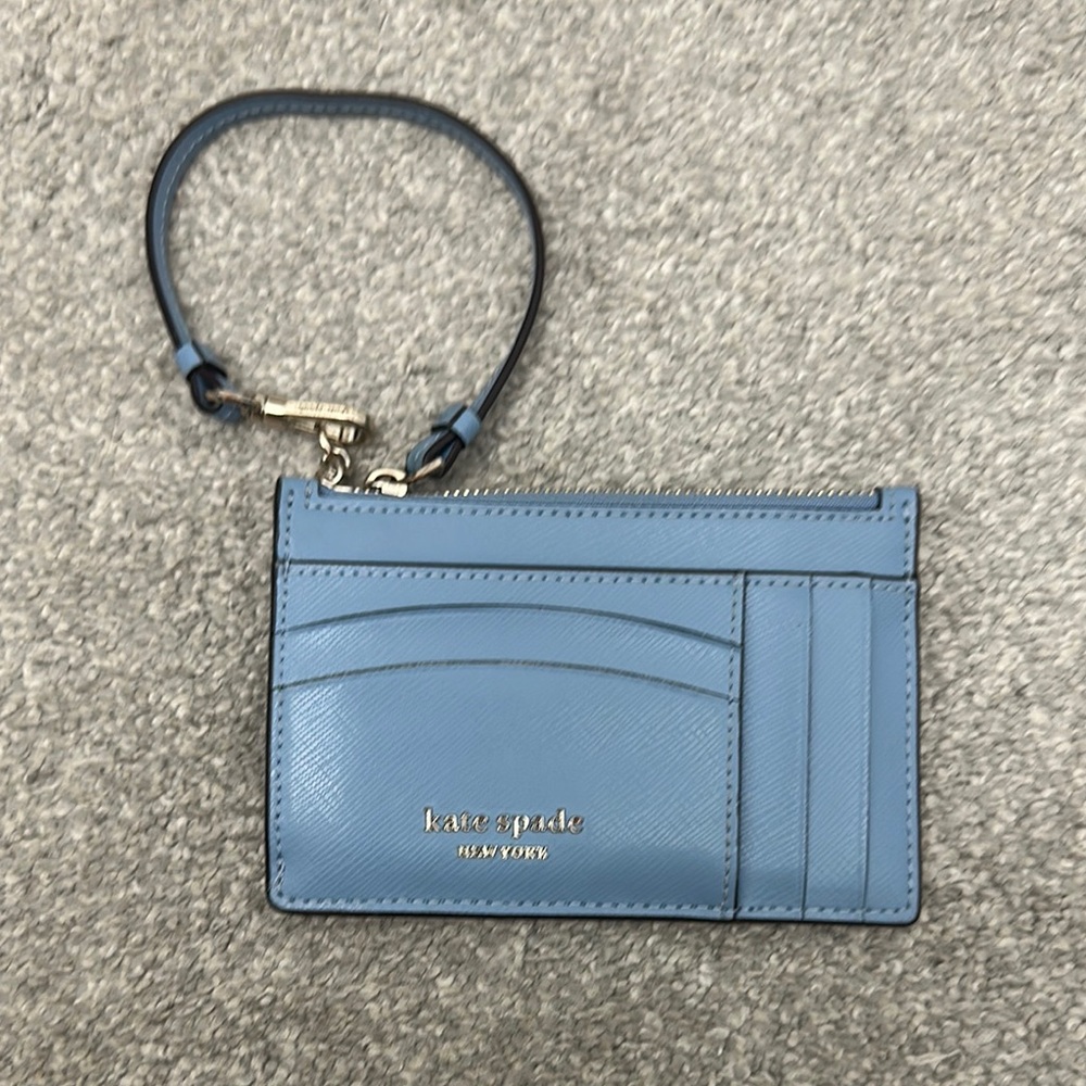 Kate Spade Sky Blue Wristlet Card Holder